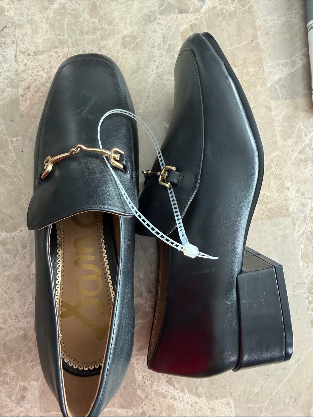 Sam Edelman Black Leather Women's Bit Loafers (No Box)